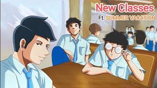 New Classes ft. Summer Vacation||Hindi Mobile Animation