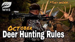 October Deer Hunting Rules