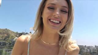 Outdoor interview with Polish adult film performer Natalia Starr