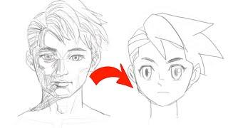 How to create a comic character from (Realistic to Anime)