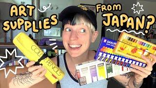 REVIEWING ART SUPPLIES from Amazon Japan  Making art and testing materials!