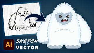 Illustrator Tutorial: Sketch to Vector Character Illustration