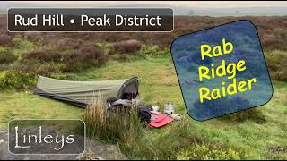 Rab Ridge Raider • With or Without a Tarp? • Rainy views over Sheffield • Peak District