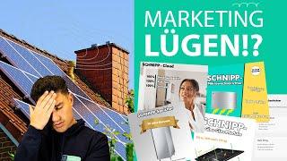 Photovoltaik + Lügen: Die lächerlichsten Werbeversprechen der Branche - von Bifazialität zu Hybrid.