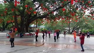 Dancing in Nanning's people's park (Dan's world bicycle tour)