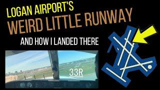 Weird little runway at Boston Logan - and how I landed there!