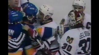 Blackhawks - Blues rough stuff 4/14/92