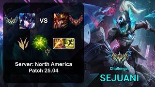 Sejuani Jungle vs Jarvan IV - NA Challenger - Patch 25.04