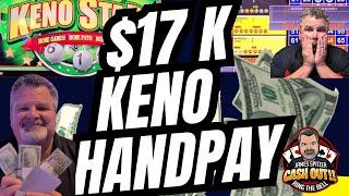 $17,661 JACKPOT !!!!! SUPER PAYS KENO #jackpot #kenonation #keno #casino #handpay #slotmachine