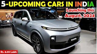 5 NEW UPCOMING CARS LAUNCHING IN INDIA, AUGUST, 2024 || CONFIRMED