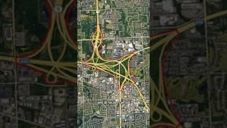 The Largest Interchange In America #geography