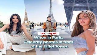 On the Spot: When in Paris: Celebrity photos in front of the Eiffel Tower