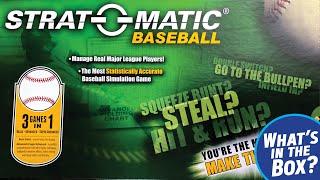 STRAT-O-MATIC Baseball Unboxing