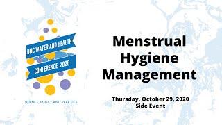 Side Event: Menstrual Hygiene Management - Oct. 29