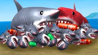BLOWING UP EVERY SHARK IN THE GAME! - Amazing Frog Part 187 | Pungence