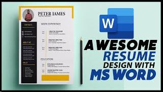 How To Create CV For Free in MS Word | Create Resume in Best Format 2022