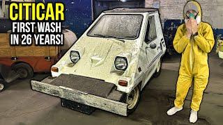 First Wash In 26 Years: ABANDONED Electric CITICAR | Satisfying Disaster Car Detailing Restoration!