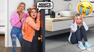 CRYING WITH THE DOOR LOCKED To See How My Friends React! **PRANK**  | Jenna Davis