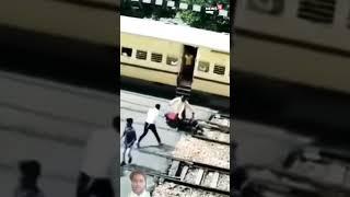 Etawah Train Crashes Into Bike | Bike Accident | Uttar Pradesh News | #Shorts | Hindi News #news