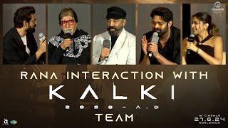 Rana Interaction with Kalki 2898 AD Movie Team at Pre Release Event @ Mumbai | Prabhas | Deepika