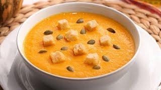 Crema de Calabaza y Zanahorias - Receta muy Fácil y Rápida