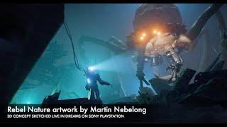 Rebel Nature - Deep Sea Encounter - from sketch to 3D concept scene