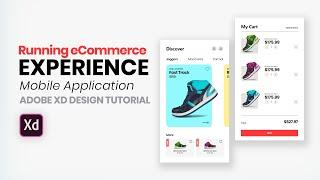 Shoes eCommerce Store Mobile Application Design [Adobe XD Tutorial]