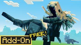 FREE SCULK DINOSAURS ADDON: 10 Prehistoric Dinos in Minecraft Bedrock Edition