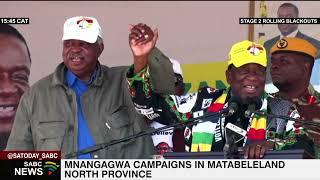 Mnangagwa campaigns in Matabeleland North Province