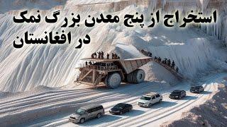 افغانستان با داشتن ۱۴ معدن نمک و ۳۳ فابریکه تولید وتصفیه نمک به خودکفایی رسید Afghanistan salt mine