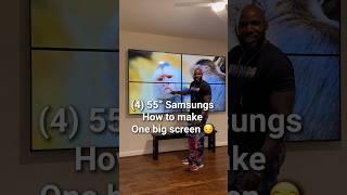 How to make a video wall #fyp #explore #tv #samsung #video #videowall #work #home #diy #fun #edit