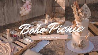 DIY BACKYARD BOHO PICNIC - Celebrating my 24th Birthday!