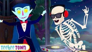 Groove With Skeletons On Halloween Night | NEW Skeletons Song By Teehee Town