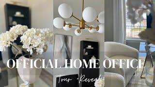 OFFICIAL HOME OFFICE TOUR + REVEAL! #homeupdates #newhome