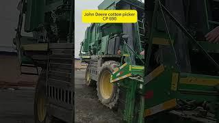 John deere cotton picker #cotton #johndeere #cottonharvester #agriculturalmachinery