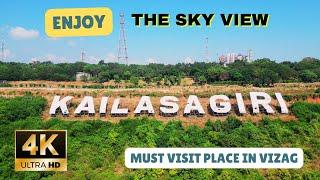 KAILASAGIRI Hill ️Drone Tour | Sky/Aerial View | Most Beautiful place in Vizag/Visakhapatnam