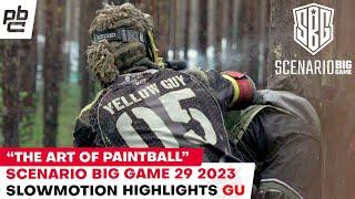 SBG29 GU Slow Motion by Kress Scenario Big Game Polen Paintball im Wald Farbschlacht