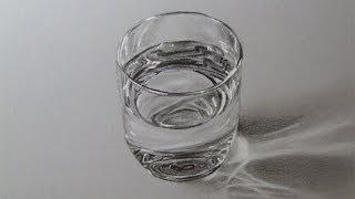 How to Draw a Glass of Water, time lapse