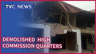 Nigerian High Commission Quarters in Ghana demolished by unknown persons