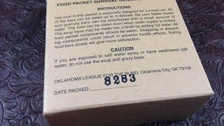 MRE Review 2008 Food Packet Survival General Purpose Review