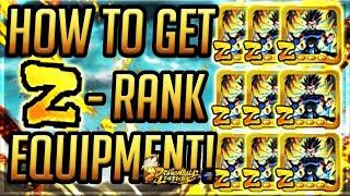 HOW TO GET Z-RANK EQUIPMENT! COMPLETE GUIDE AND METHOD! | Dragonball Legends | Tutorial