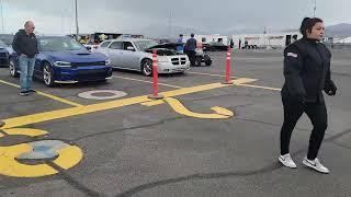 The Gen III Hemi Class in the staging lanes at 2022 Muscle Cars at the Strip