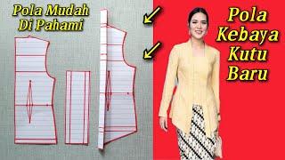 Pola Kebaya Kutu Baru Mudah Dan Jelas, Mari Kita Sama Sama Belajar