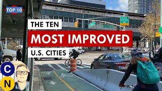 On the Right Track: The 10 Most Improved Cities In the U.S. for Transit, Walking, and Biking