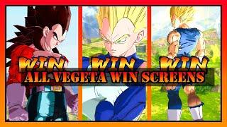 EVERY VEGETA WIN SCREEN IN CHRONOLOICAL ORDER - MAY 2021 - REVISED VERSION||DRAGONBALL LEGENDS