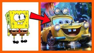 SpongeBob SquarePants But Turned Into Pixar Cars  All Characters  2024 