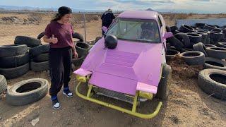 Drifting at Apple Valley Speedway