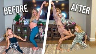 LaBrant Family Baby Mama Dance With Baby Posie!!! (Before And After)