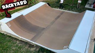 Building a GIANT Backyard Mini Ramp