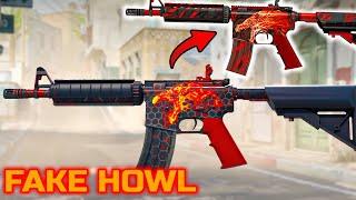 THIS NEW FAKE HOWL CRAFT IS CRAZY INSANE- How to Craft FAKE HOWL in CS2 -BEST COMBO STICKER CRAFTS